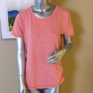 T by Talbots | Side Cinch Mini Stripe Slub T-Shirt